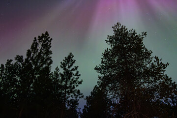 Aurora Borealis Over Athol, Idaho &ndash; Northern Lights Captured May & Oct 2024 with Canon Rebel T7 & DJI Air2S
