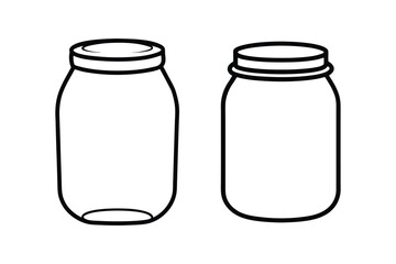 Honey Jar Line Art Vector – Minimalist Black and White Illustration