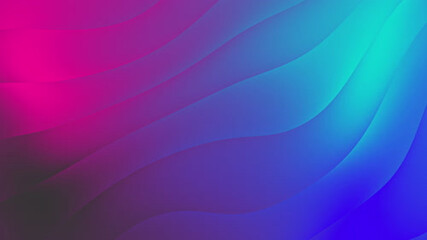 Abstract Purple and Blue Gradient Waves Background