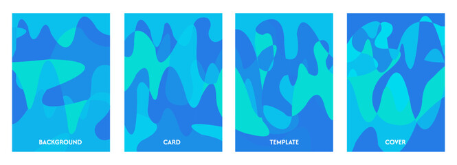 abstract blue background with wave