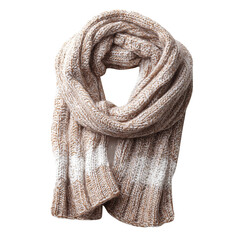 A cozy scarf in warm neutral tones, perfect for keeping warm on chilly days. The soft knit texture and classic design add a touch of elegance and comfort