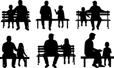 Symbolic father’s day silhouettes showcasing heartfelt moments of parental love and guidance