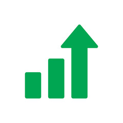 green arrow graph icon