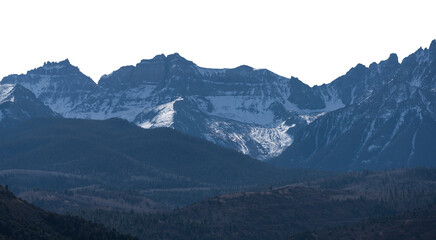 Fototapeta premium Snowy Hill Background Removed