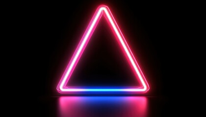 Neon triangle graphic