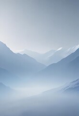 Fototapeta premium Gentle blue to white gradient, ethereal, hazy atmosphere, fog, ethereal