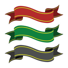 Obraz premium set ribbon for certificate of achievement