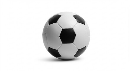 Fototapeta premium Black and White Soccer Ball Isolated