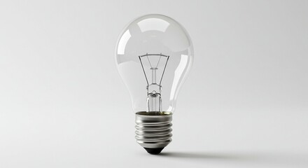 Vintage Incandescent Light Bulb Isolated