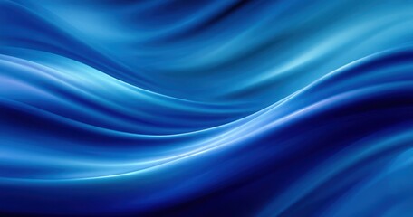 Obraz premium Abstract design of flowing, vibrant blue curves.