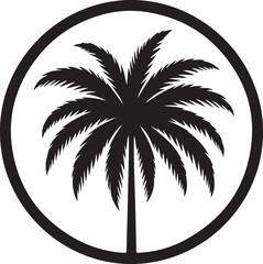 Obraz premium Palm tree Silhouette 