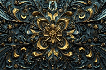 Captivating digital illustration featuring intricate abstract designs.