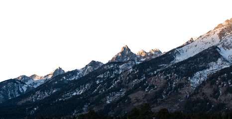 White Snow Hills Transparent Image