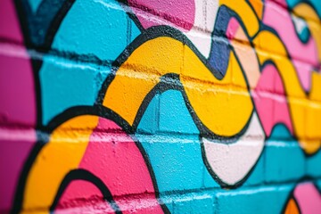 Fototapeta premium Bold Graffiti Design with Abstract Elements