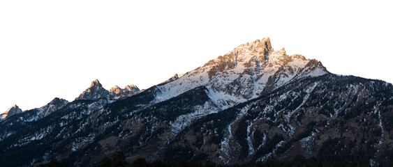 Winter Landscape Hills PNG Cutout