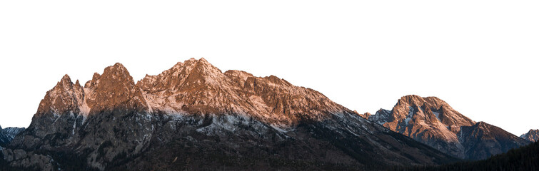 Frosty Hills with Clear Background