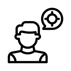 target line icon