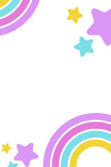 Playful Rainbow and Star Back...