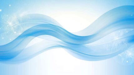 Fototapeta premium Light Blue Abstract Waves