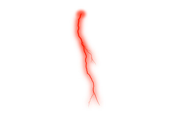 Blue Lightning Bolt Isolated Image