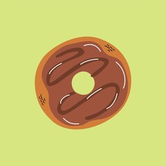 donut with chocolate