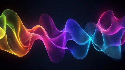 Obraz premium Abstract Colorful Wave Design (1)