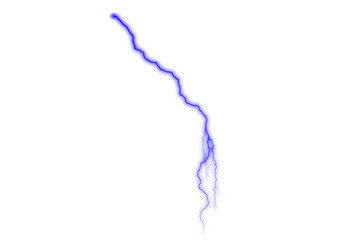 Blue Lightning Strike Transparent
