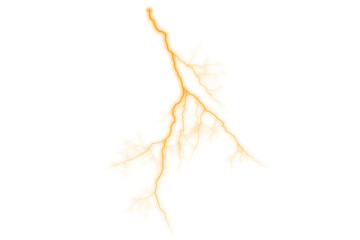 Yellow Lightning Flash Transparent