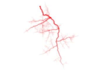 Red Lightning Transparent