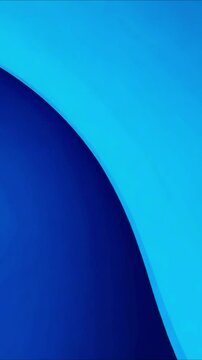 Exploring abstract shapes and vibrant blue shades with smooth curves in a serene environment