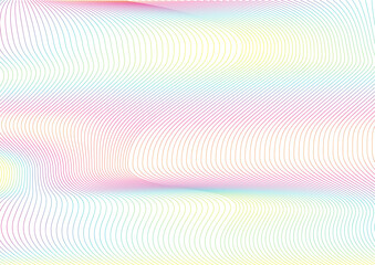 ラインウェーブ グラフィック 背景素材	