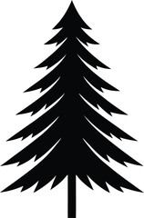 Fototapeta premium Pine Tree Icon Vector Art Illustration