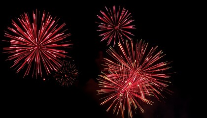 fireworks in the night sky