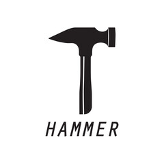 hammer logo design icon graphic image