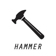 hammer logo design icon graphic image