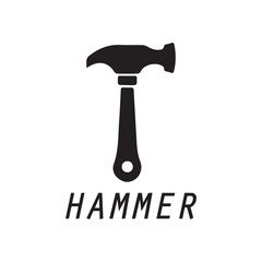 hammer logo design icon graphic image