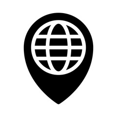 location pin glyph icon