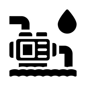 water pump glyph icon