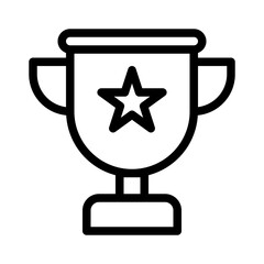 trophy line icon