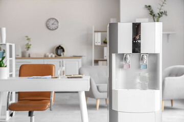 Water cooler with glass in office