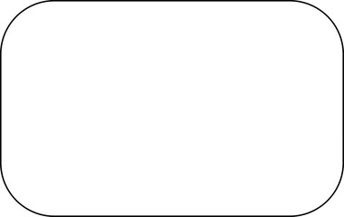 Rounded rectangle frame vector design, perfect for UI elements, labels, and minimalistic layouts.