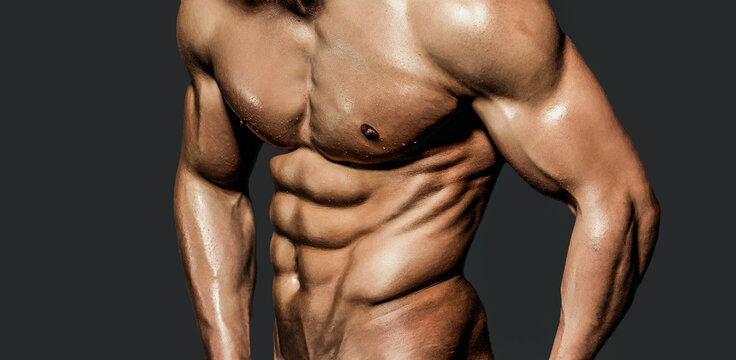 Sexy male body. Male naked torso. Strong sexy man with muscular body. Sexy male bare torso. Shirtless athletic hot guy with muscular abs. Mans powerful. Muscular sexy man showing six pack abs.