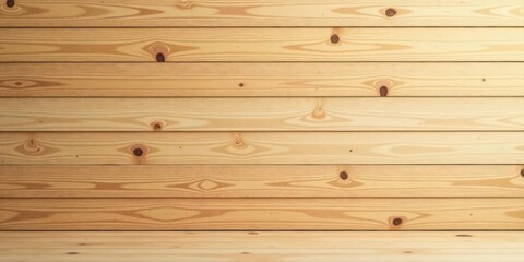 Obraz premium Light Brown Wooden Planks Background Texture with Horizontal Lines and Subtle Knots for Design Projects