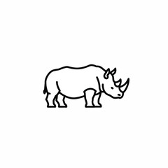 Rhino Line Art: Wildlife Illustration