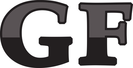 GF Font Logo Design Top- 1