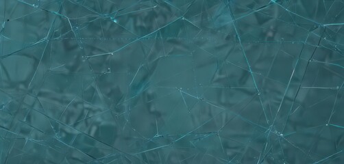Naklejka premium Abstract geometric blueprint background Teal, lines, shapes, tech , teal, technical, engineering