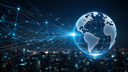 Fototapeta premium global communication technology