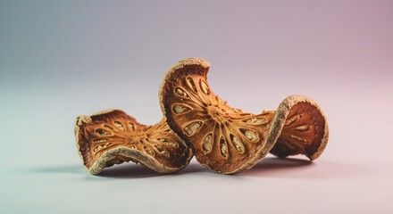 乾燥した果実 優雅な曲線 温かみのある色合い