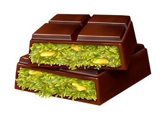 ドバイチョコレート　ピスタチオとカダイフ
