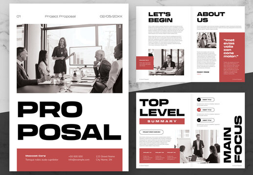 Red And Black Business Proposal